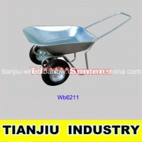 Galvanized Wheel Barrow Wb6211 with Double Wheel