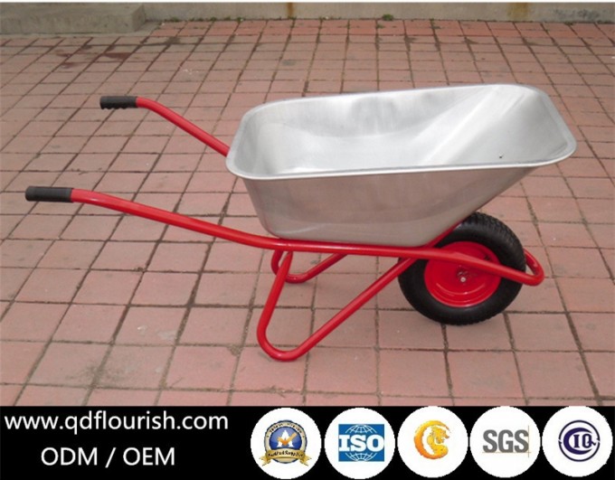 Free Sample Big Capacity Zinc Plated Galvanized Wheelbarrow Wb6404 Image1