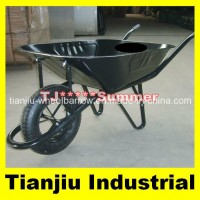 65L France Model Wheelbarrow Wheel Barrow Wb6400 with Air Wheel