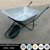 Wheel Barrow Zinc Plated Galvanized Wheelbarrow Wb6418