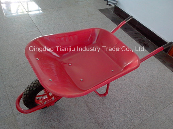 Wheelbarrow Wb6400 with Zinc-Plated Front Brcae Image1