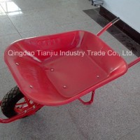 Wheelbarrow Wb6400 with Zinc-Plated Front Brcae