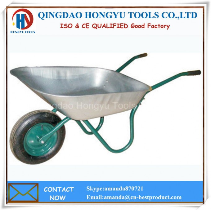 Russia Market Hot Sale 3.50-8 Rubber Tyre Wheel Barrows Image1