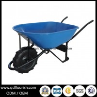 Transport Cart Trolley Wheelbarrow Wb6681 Rubber Wheel Barrow