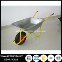Zinc Plated Galvanized Wheelbarrow Wb6404u Rubber Wheel Barrow