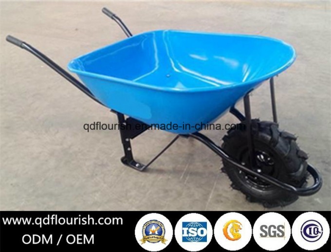 Wb6681 Transport Cart Trolley Wheelbarrow Rubber Wheel Barrow Image1
