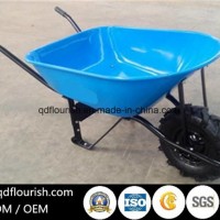 Wb6681 Transport Cart Trolley Wheelbarrow Rubber Wheel Barrow