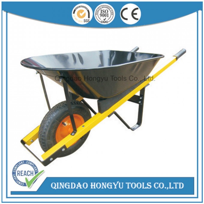 High Quality Wb5127 Wheel Barrow with Wooden Handle Image1