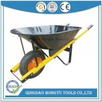 High Quality Wb5127 Wheel Barrow with Wooden Handle