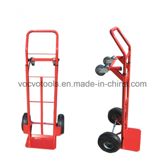Supermarket Storage Travel Use Folding Hand Pull Truck Trolley with Four Wheels Image1