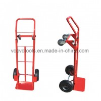 Supermarket Storage Travel Use Folding Hand Pull Truck Trolley with Four Wheels