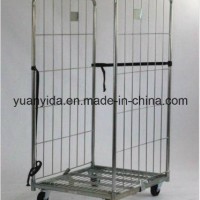 2-Sided Zinc Plating Foldable Logistical Roll Pallets/Roll Containers/Hand Trolley
