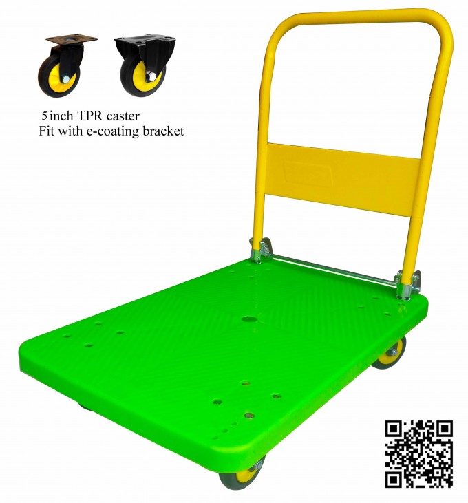 300kg Plastic Pallet Truck Industrial Folding Hand Trolley Image1