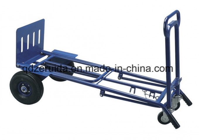 Blue Color Folding Hand Trolley for Sale (HT1824) Image1