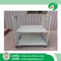 Foldable Cage Trolley for Warehouse Storage by Hand