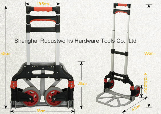 Foldable Aluminium Hand Truck Hand Trolley (HT060A) Image1