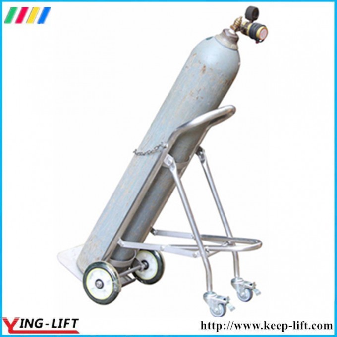 Foldable Stainless Steel Cylinder Hand Trolley Ty120b Image1