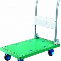 150kg High Quality Plastic Platform Hand Cart Folding Pallet Industrial Trolley