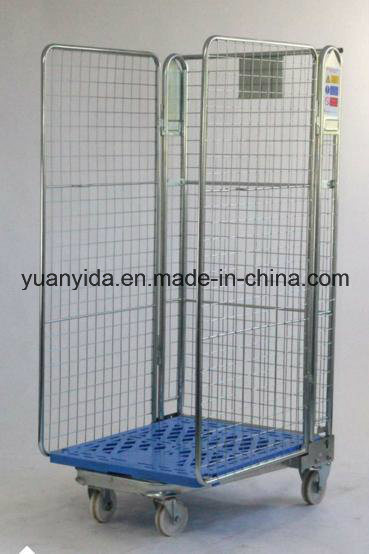 Folding Logistic and Storage Mesh Roll Pallet Roll Containers/Hand Trolley Image1