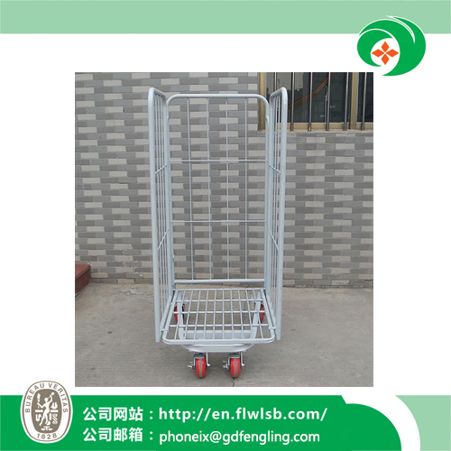 Customized Foldable Hand Cage Trolley for Warehouse Storage Image1