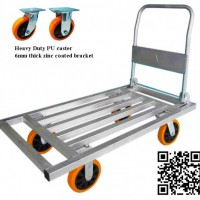 600kg Square Pipe Folding Hand Trolley