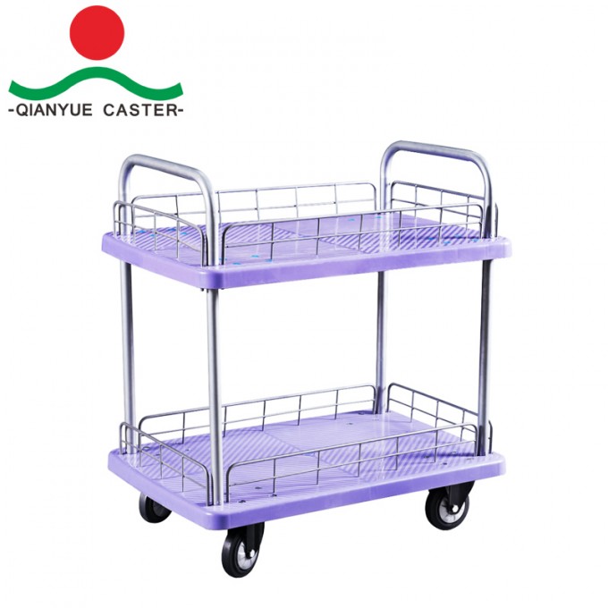Double Layers Plastic Hand Truck, Trolley Image1