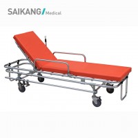 Stainless Steel Foldable Multifunctional Hospital Emergency Ambulance Patient Stretcher Trolley