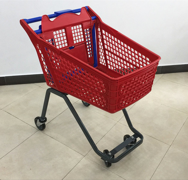 The Luxury 120L, 200L Plastic Supermarket Shopping Cart/Trolley with Baby Seat Image1