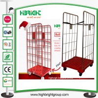 Laundry Wire Mesh Roll Cage Container Trolley