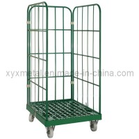 Large Steel Tube Roll Containers Cage Garden Trolleys