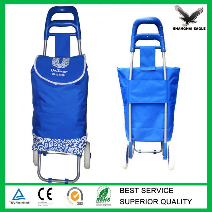 OEM Logo Printed Folding Shopping Trolley Image1