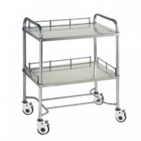 Stainless Steel Double Layer Instrument Trolley C59