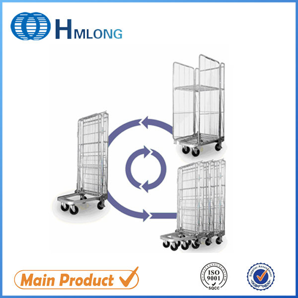Medium Duty Metal Zinc Folding Roll Trolley Image1