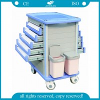 AG-Mt011A1 Approved High Quality ABS Medical Equipment Trolley