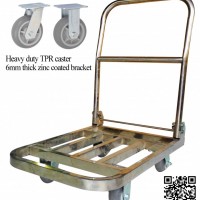 400kg Stainless Steel Foldable Hand Trolley