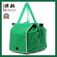 Promotional Easy Carry Foldable Shopping Bag Clip on Trolley