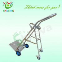 Stainless Steel Trolley with Oxygen Cylinder Slv-E4007