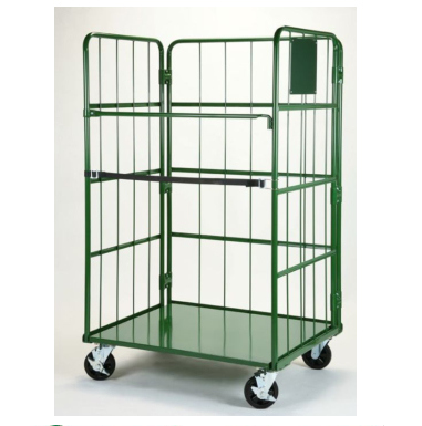 High Quality Steel Base Rolling Cage Trolley Image1