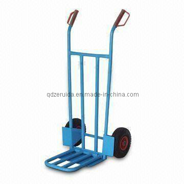 Foldable Toe Plate and Powder-Coated Frame Twin Handle Hand Trolley (HT2060) Image1