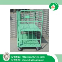 Folding Metal Cage Trolley for Transportation with Ce