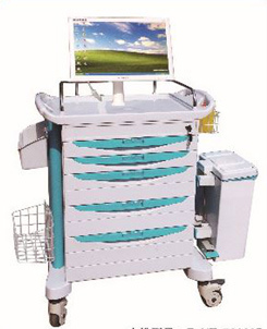 Ce Approved Hospital Wireless Nursing Trolley (T-2) Image1