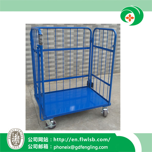 Steel Foldable Cage Trolley for Warehouse Storage Wih Ce Approval Image1