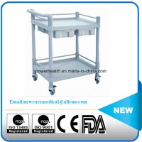 Hot Sale Fold Nursing Trolley with Wheels