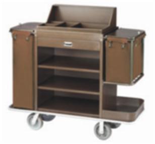 No-Foldabe with Two Clothbag Guestroom Service Trolley (FW-97) Image1