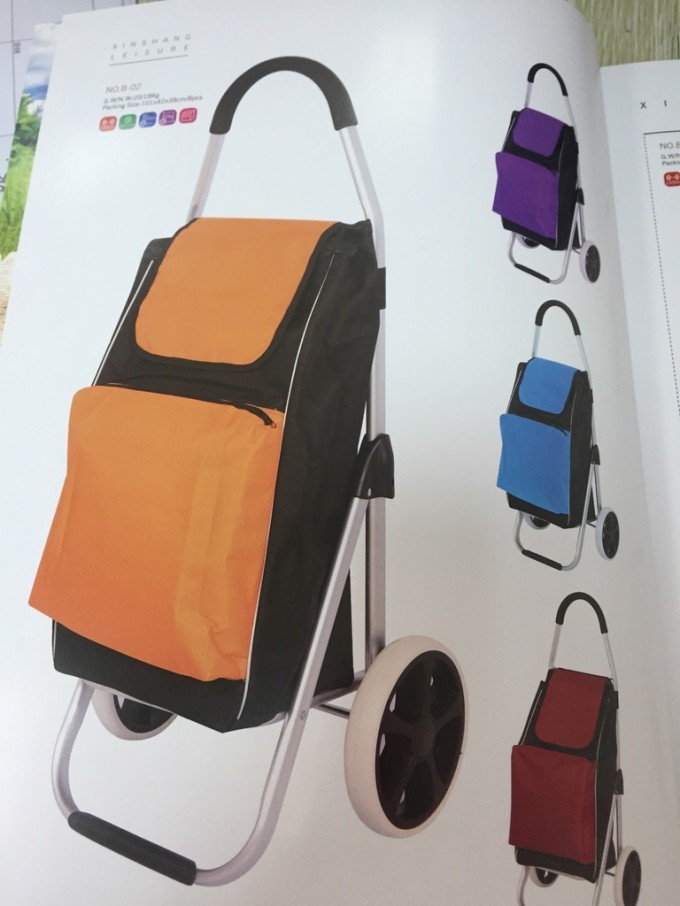 Folding Shopping Trolley Cart for Supermarket or Promotion Gift Image1