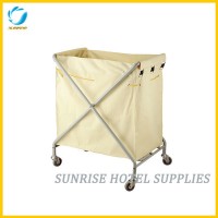 Hotel Foldable Service Linen Trolley