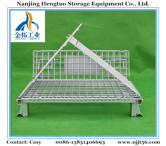 Roll Container Transport / Logistics Wir Mesh Container Trolley Image1