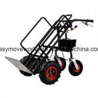 Vertical Fold Pallet Platform Electric Drive Cart Electrical Trolley for Gardening Architecture Ware