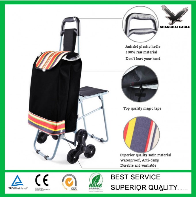 Cheap Folded Shopping Trolley for Elderly Image1