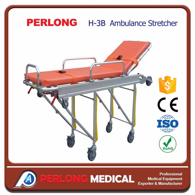 H-3b Emergency Stretcher Trolley for Ambulance Image1